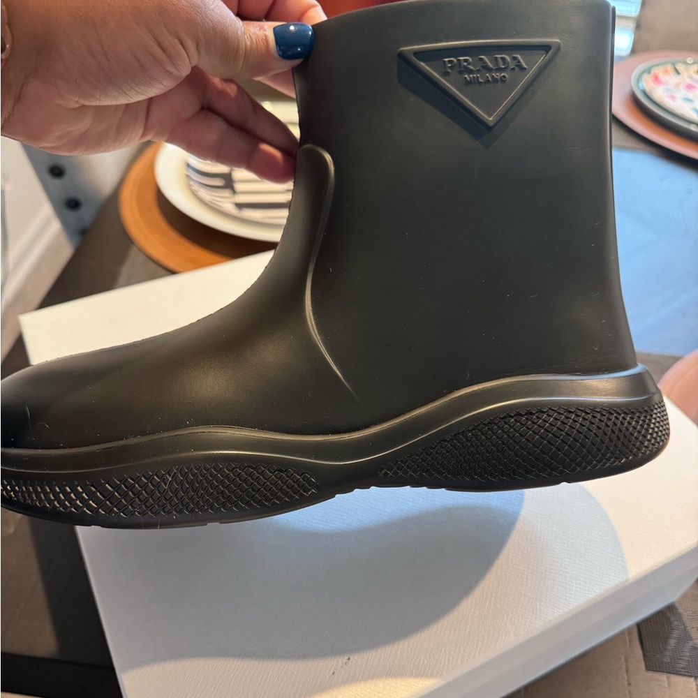 Authentic Prada rubber boots
